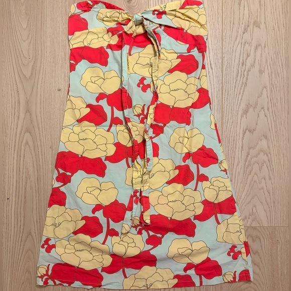 Dresses & Skirts - Body & Soul Pink Peach Floral Cotton Spandex Stretchy Summer Dress Size S